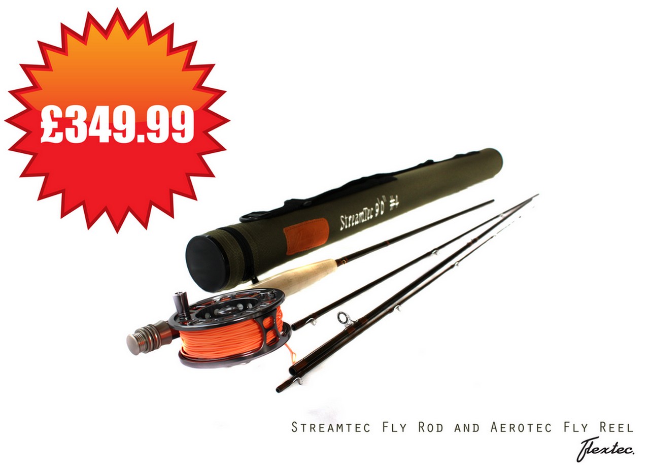 Flextec Streamtec Fly Rod AND Aerotec Reel Package Price Choose Size